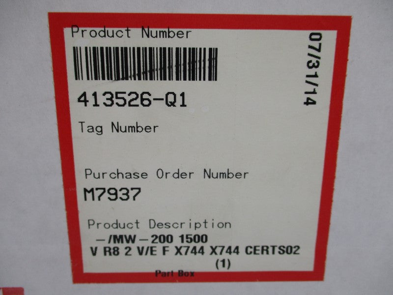 FLOWSERVE 413526-Q1 MW-200 NSMP