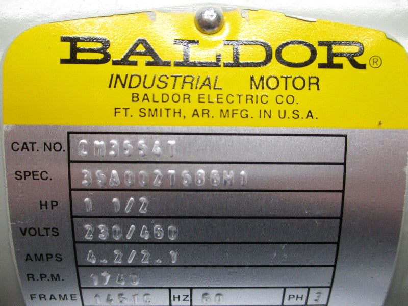 BALDOR CM3554T 230/460V 4.2/2.1A NSNP