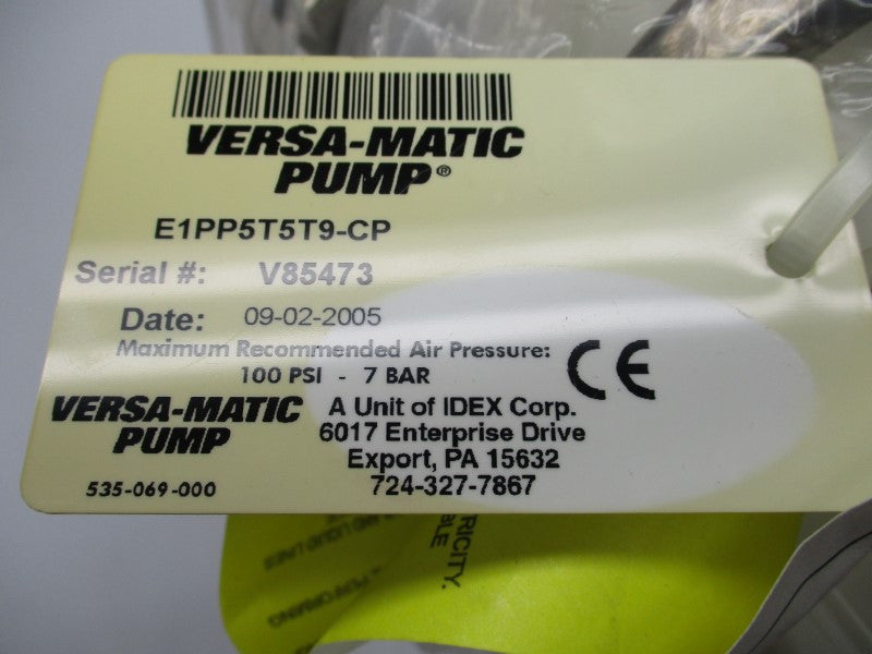 VERSA MATIC E1PP5T5T9-CP 100PSI 1-1/8" NSNP