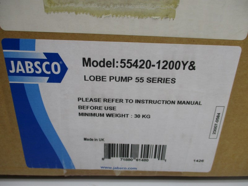 JABSCO 55420-1200Y& 7/8" NSMP