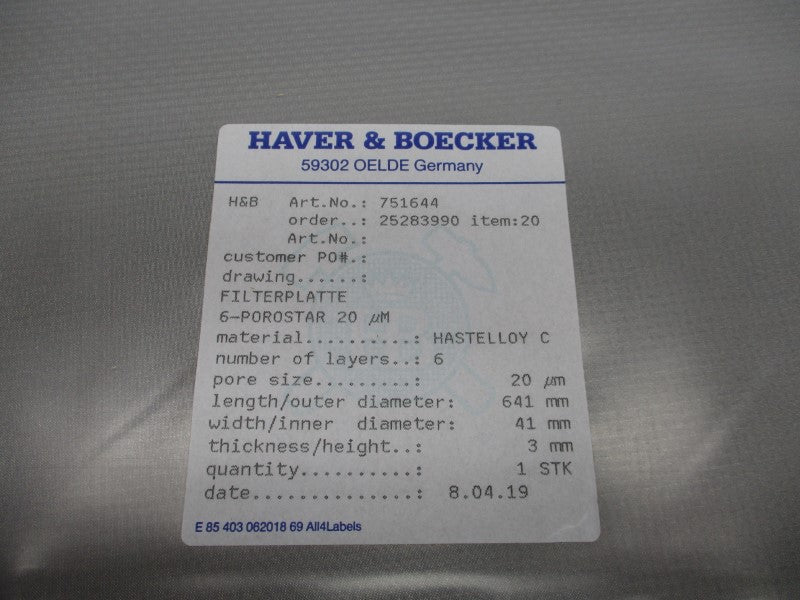 HAVER&BOECKER 751644 NSMP