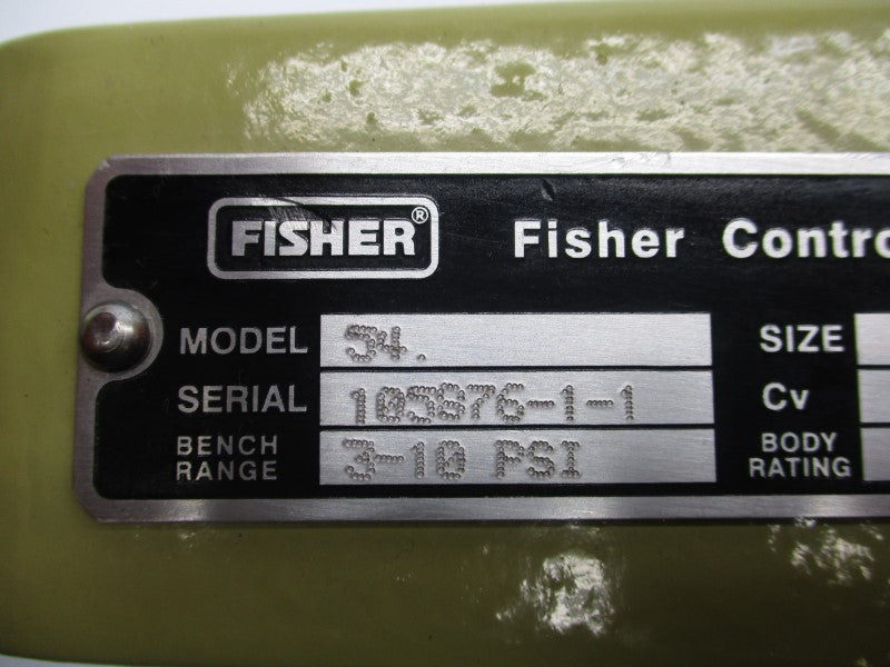 FISHER CONTROLS 54 3-10PSI 7/8" NSNP