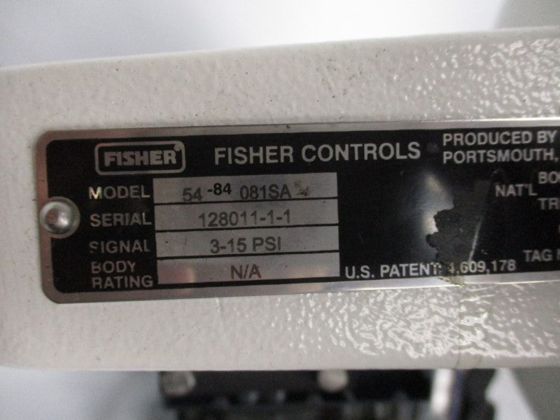 FISHER CONTROLS 54-84081SA 3582 3-15PSI (AS PICTURED) 7/8" UNMP