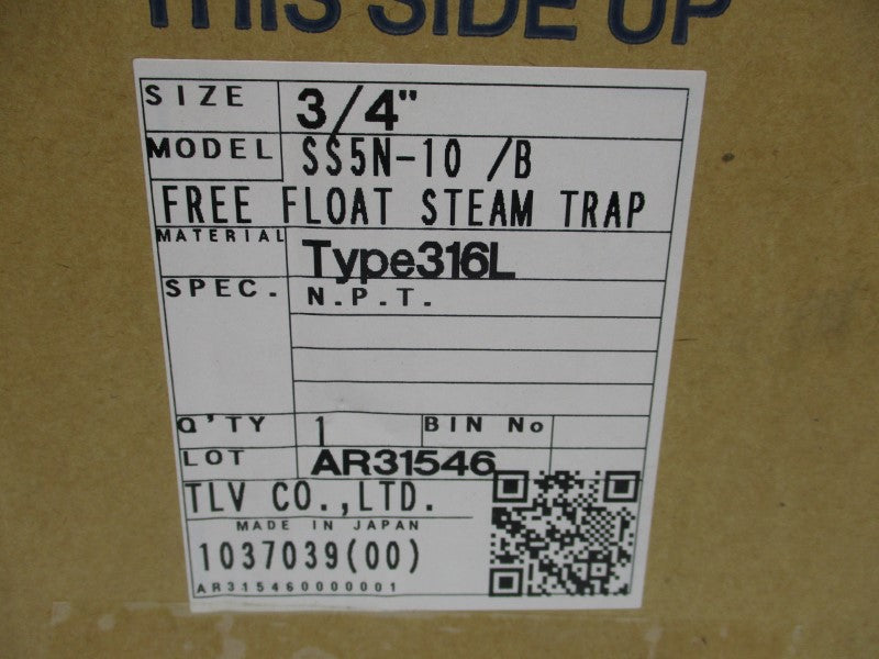 TLV SS5N-10/B 650PSI 3/4" NSMP