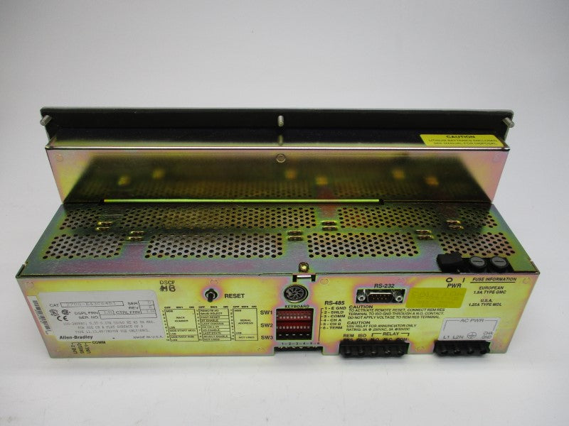 ALLEN BRADLEY 2706-E43C64B1 SER. D F/W 3.00 100-240VAC 0.37-0.17A (BR/WH) NSMP