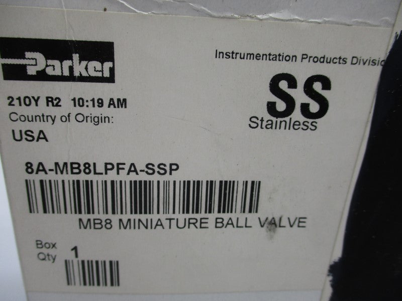 PARKER 8A-MB8LPFA-SSP 2500PSI NSMP