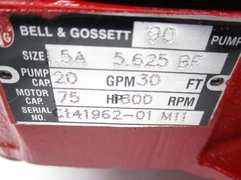 BELL & GOSSETT 1216110635 C141962 NSMP