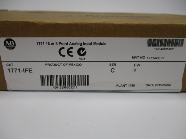 ALLEN BRADLEY 1771-IFE SER. C F/W B DATE: 2015 NSFS