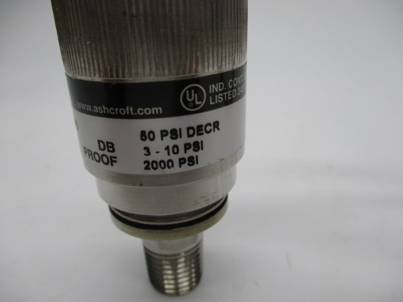 ASHCROFT APANSDCS02XC4F8 250VAC 5A 3-10PSI NSNP