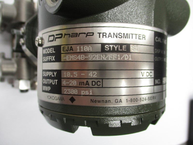 DPHARP EJA110A-EMS4B-92EN/FF1/D1 10.5-42VDC 2300PSI 3/4" NSMP