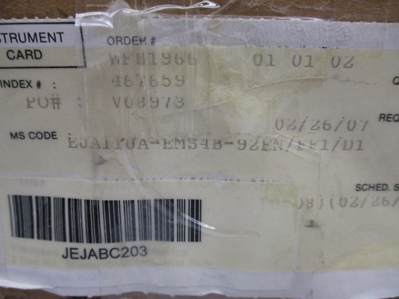 DPHARP EJA110A-EMS4B-92EN/FF1/D1 10.5-42VDC 2300PSI 3/4" NSMP
