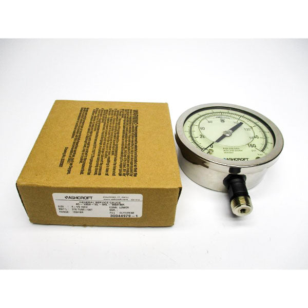 ASHCROFT 45-1009-SL-04L-160#/BR 0-160PSI 4-1/2" NSMP