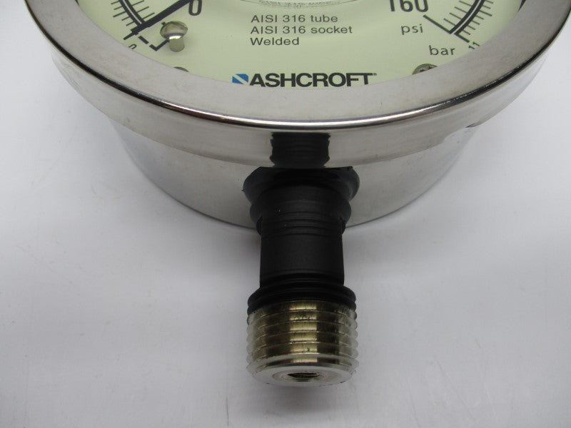 ASHCROFT 45-1009-SL-04L-160#/BR 0-160PSI 4-1/2" NSMP