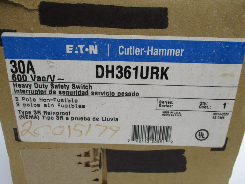 EATON DH361URK 600VAC 30A NSMP