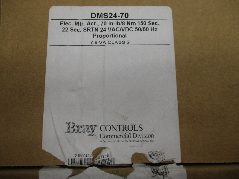 BRAY CONTROLS DMS24-70 24VAC/DC 22S-150S NSMP