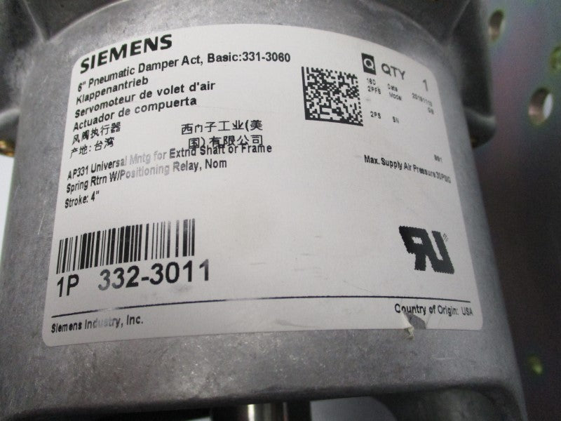 SIEMENS 332-3011 30PSI 6" NSNP