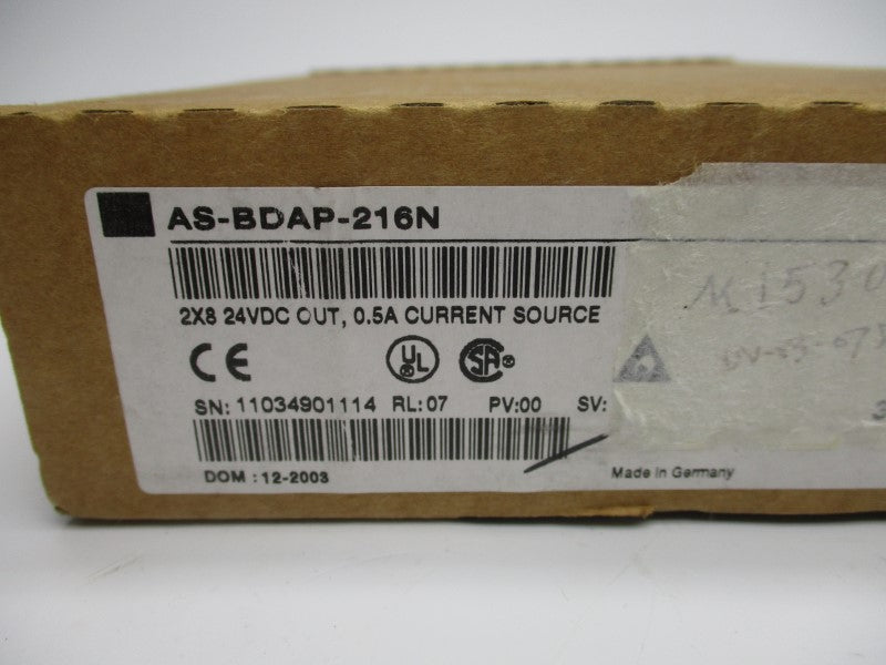 SCHNEIDER AUTOMATION AS-BDAP-216N 24VDC 0.5A NSMP