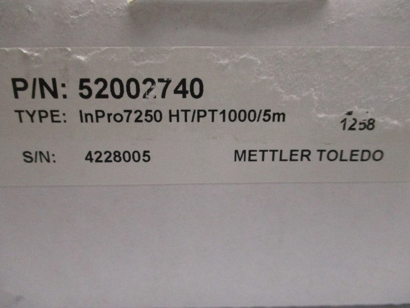 METTLER TOLEDO 7250HT/PT1000/5M 52002740 NSMP
