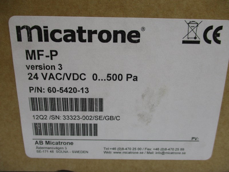 MICATRONE MF-P 60-5420-13 24VAC/DC NSMP