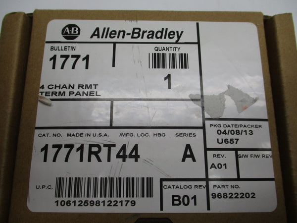 ALLEN BRADLEY 1771-RT44 SER. A REV. B01 NSMP