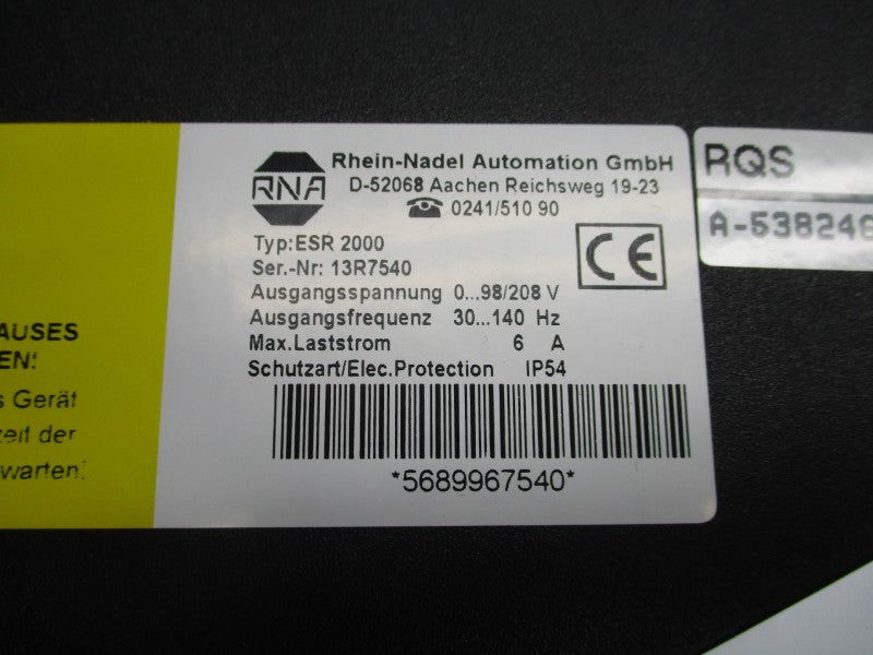 RNA ESR2000 98/208V 6A NSNP