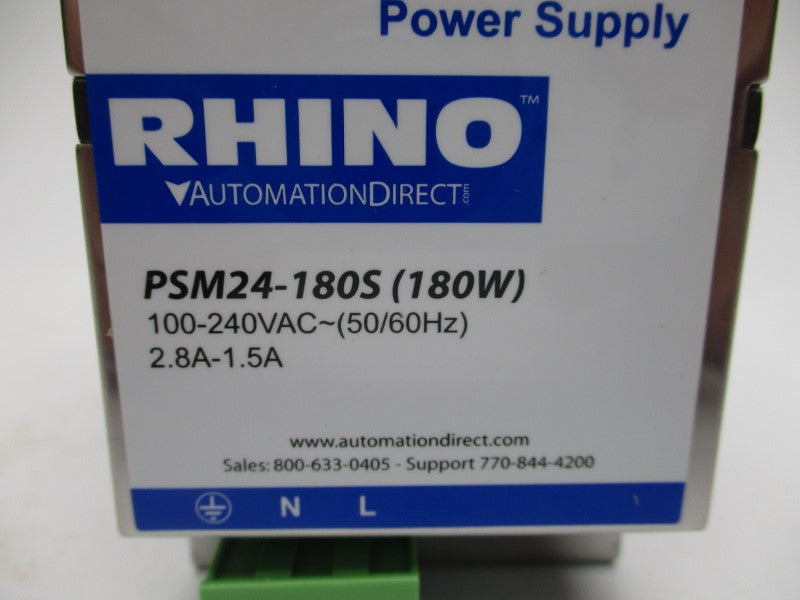 RHINO PSM24-180S 100-240VAC 2.8-1.5A NSMP