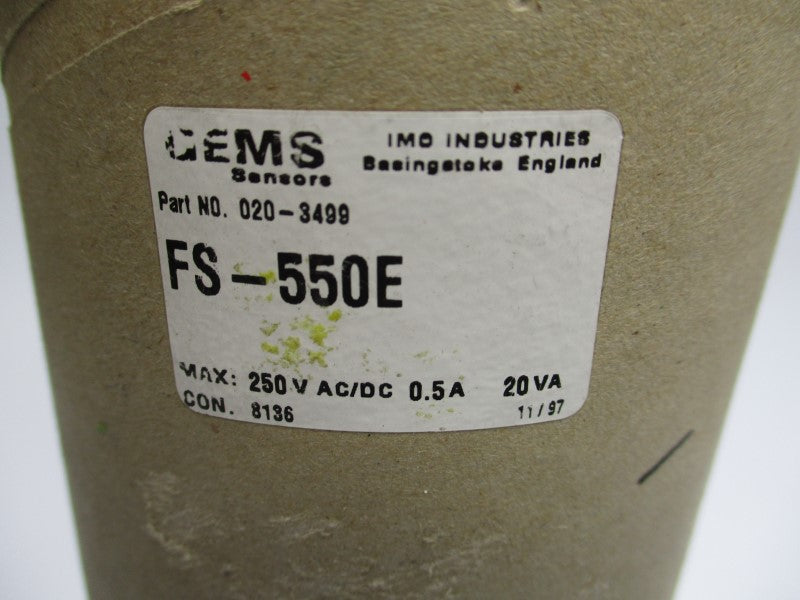 GEMS FS-550E 020-3499 250VAC/DC 0.5A NSMP