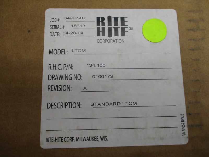 RITE HITE LTCM 120V NSMP