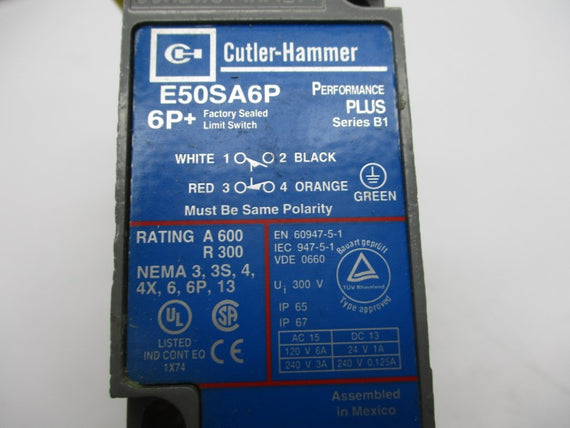 CUTLER HAMMER E50AR16P SER. B1 240VAC/DC 6A NSMP