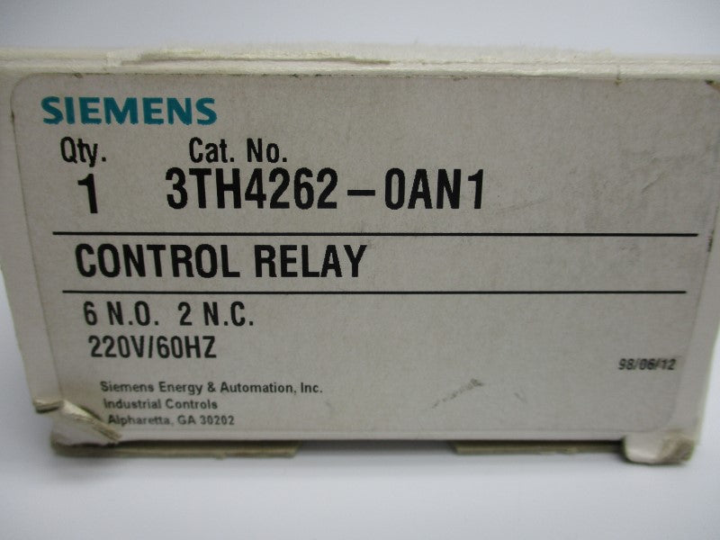 SIEMENS 3TH4262-0AN1 220V 16A NSMP