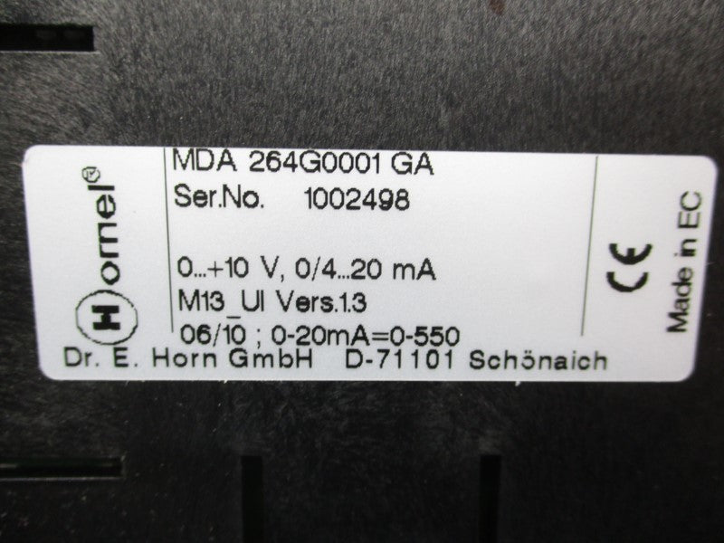 HORNEL MDA264G0001GA 0-10V NSNP