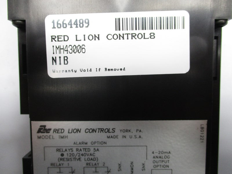 RED LION CONTROLS IMH43006 120/240VAC 5A NSMP