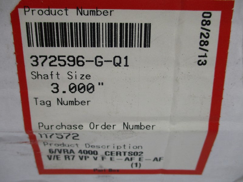 FLOWSERVE 372596-G-Q1 VRA4000 NSMP