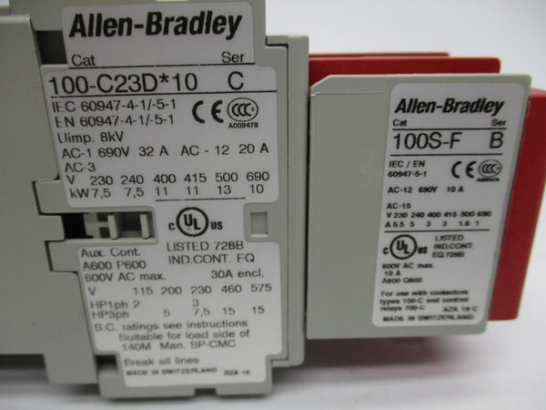 ALLEN BRADLEY 100S-C23DJ14C SER. C 24VDC (BR/WH) NSMP