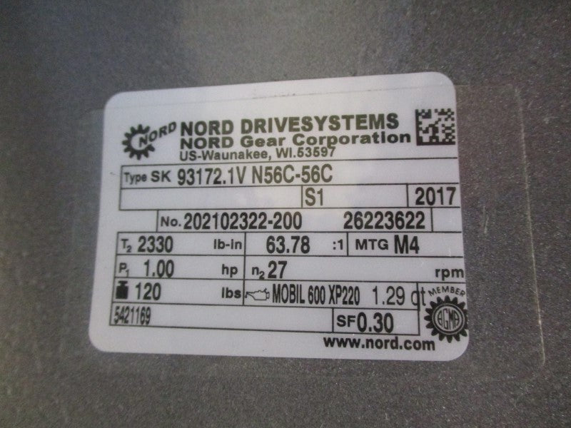 WEG 00118ET3ESS56CFL SK93172.1VN56C-56C 208-230/460V 3.23-2.92/1.46A NSNP