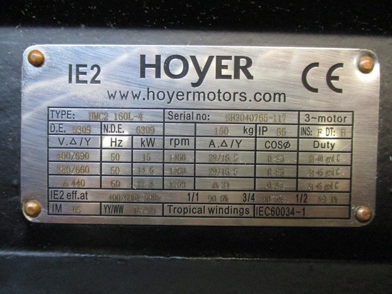 HOYER HMC2-160L-4 440V 31A NSNP