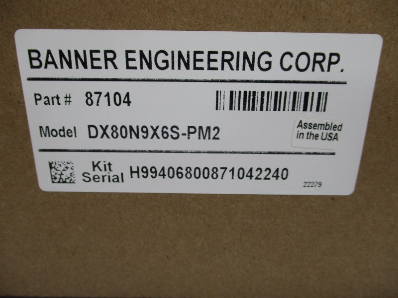 BANNER ENGINEERING DX80N9X6S-PM2 87104 NSMP