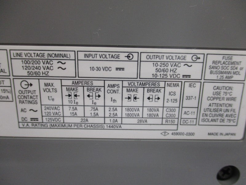 ALLEN BRADLEY 1747-L40C SER. A F/W 1 10-30VDC 1.5A UNMP