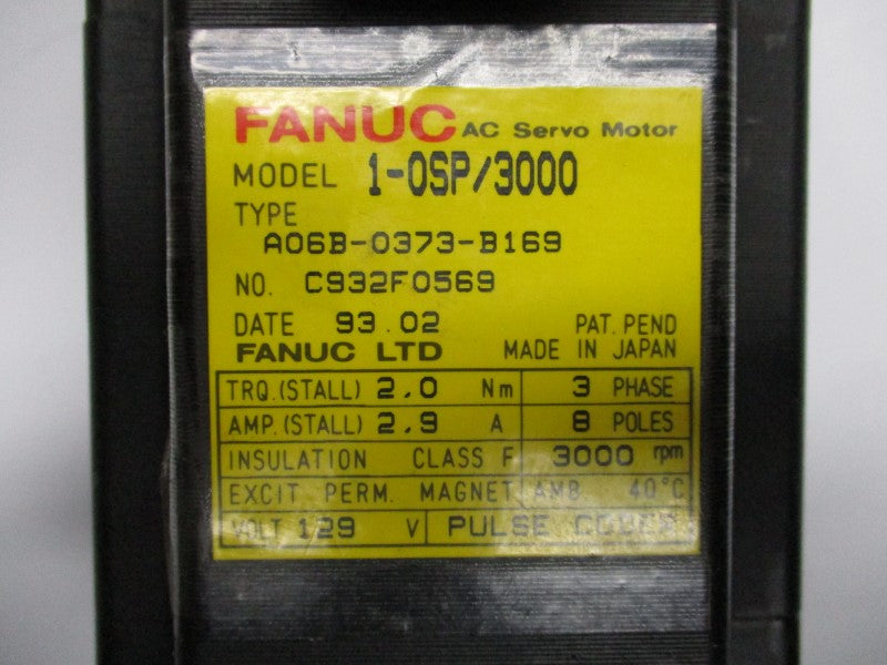 FANUC A06B-0373-B169 1-OSP/3000 129V 2.9A NSMP