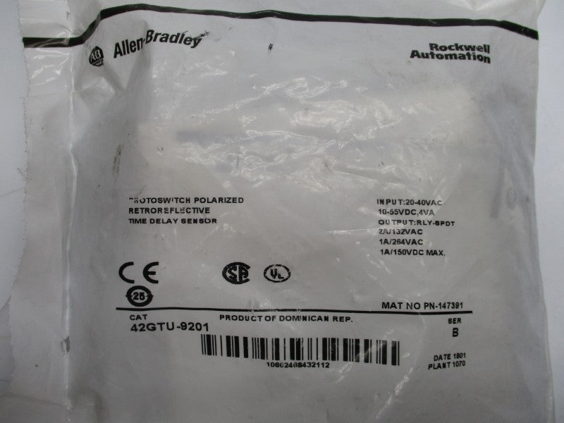 ALLEN BRADLEY 42GTU-9201 SER. B 20-40VAC 2A NSMP