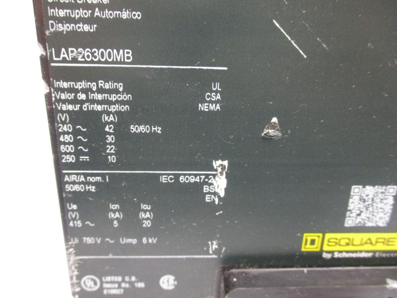 SQUARE D LAP26300MB 600V 300A (AS IS) NSNP