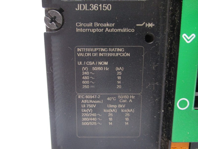 SQUARE D JDL36150 600V 150A (GREEN) NSNP