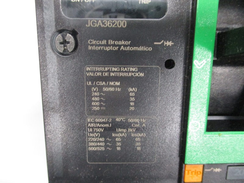 SQUARE D JGA36200 600V 200A (GREEN) NSNP