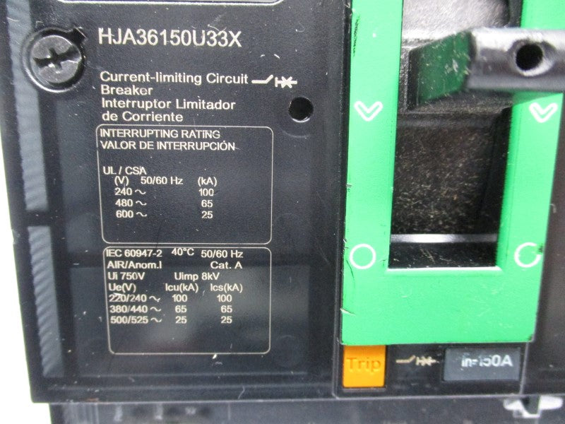 SQUARE D HJA36150U33X 600V 150A (GREEN) NSNP
