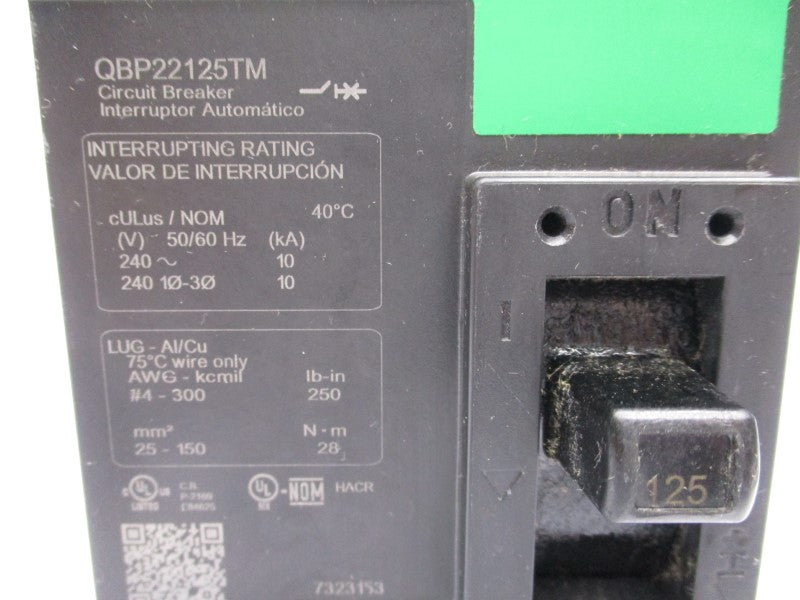 SQUARE D QBP22125TM 240V 125A (GREEN) NSNP