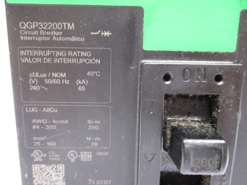SQUARE D QGP32200TM 240V 200A (AS PICTURED) (GREEN) NSNP