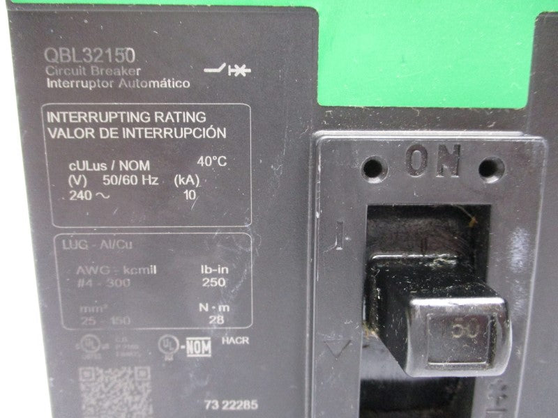 SQUARE D QBL32150 240V 150A (GREEN) NSNP
