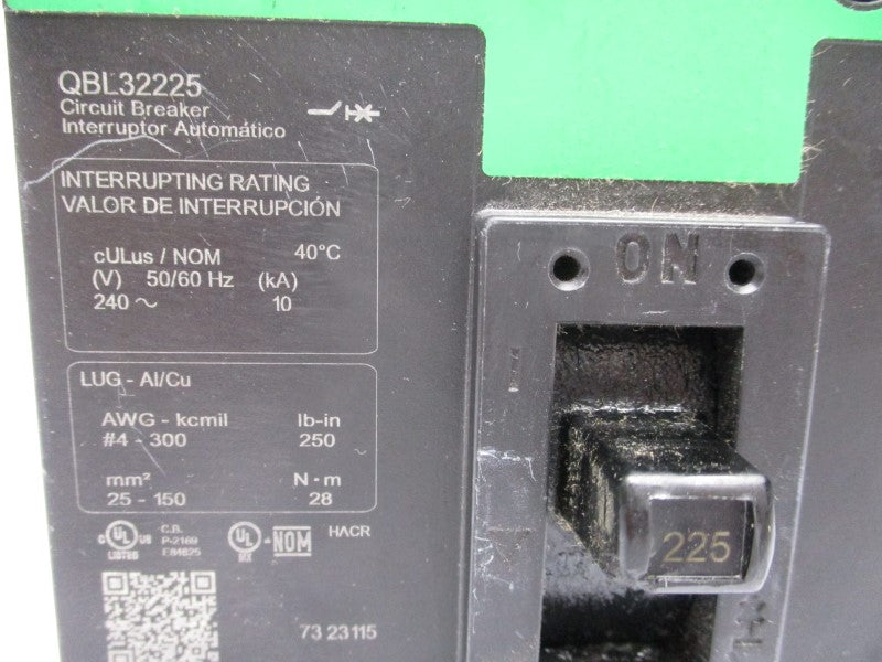 SQUARE D QBL32225 240V 225A (GREEN) NSNP