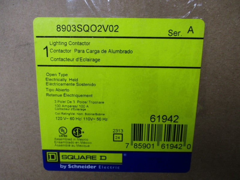 SQUARE D 8903SQO2V02 SER. A 110-120V 100A NSMP
