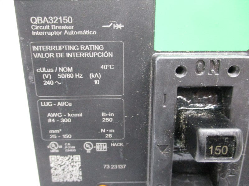 SQUARE D QBA32150 240V 150A (GREEN) NSMP